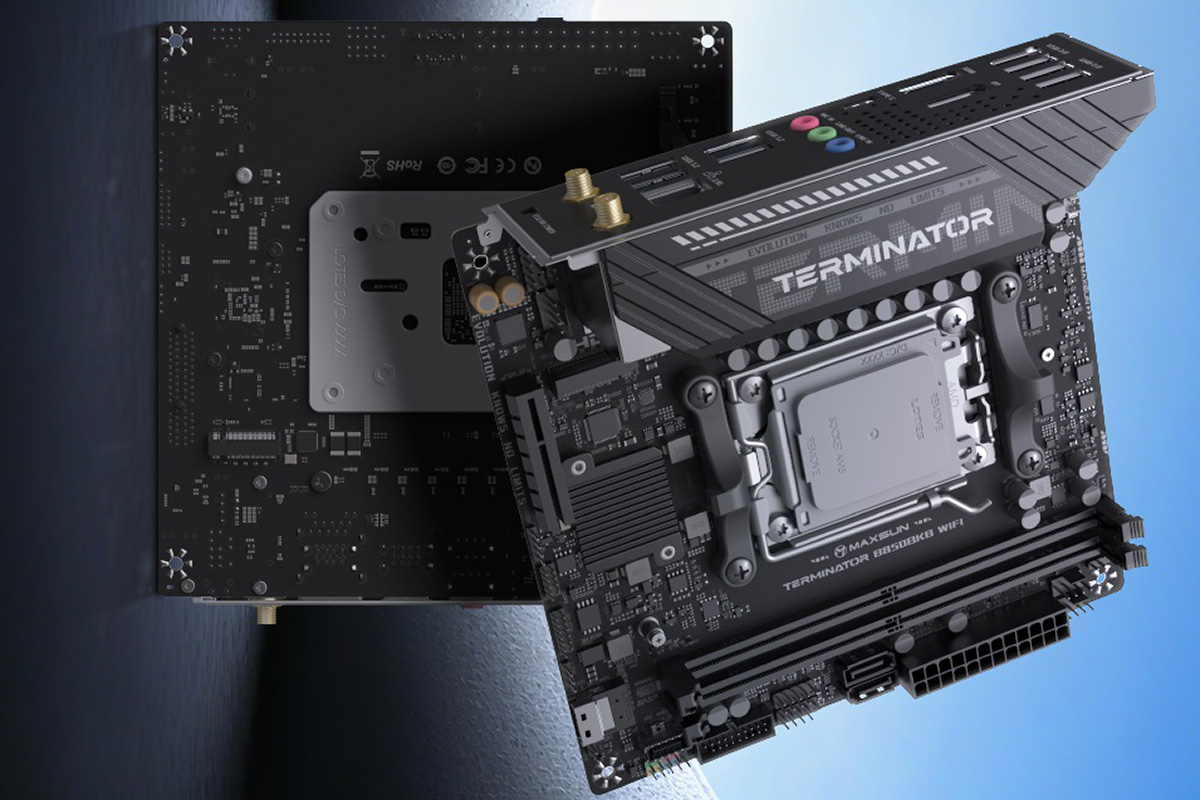 MaxSun B850 Terminator: первая плата для AMD с разъемом видеокарты на обратной стороне