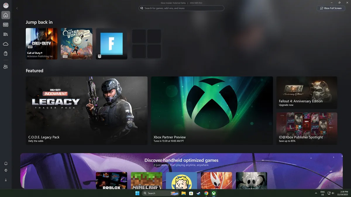 Microsoft відкриває повноекранний режим Xbox Ally для всіх портативних консолей — як запустити його на ПК