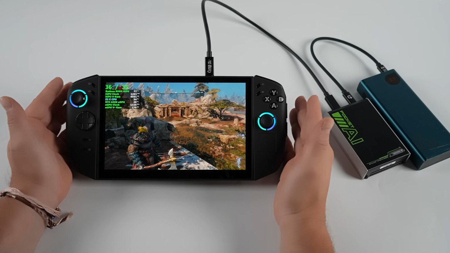 В два раза быстрее Cyberpunk 2077 на Lenovo Legion Go 2: карманный ускоритель ИИ как генератор кадров