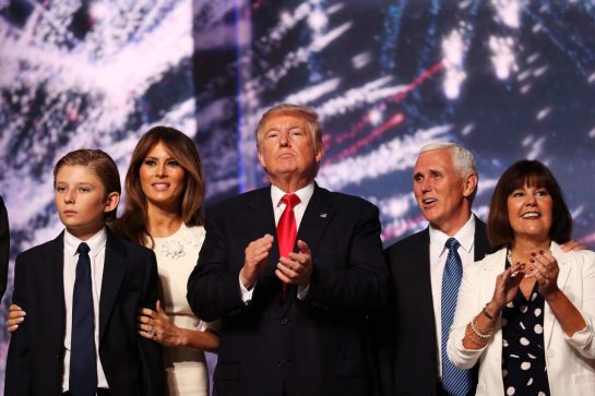 Дети Трампа: Дональд, Иванка, Эрик, Тиффани и Баррон