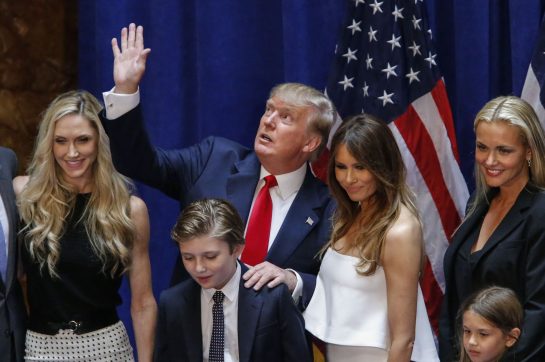 Дети Трампа: Дональд, Иванка, Эрик, Тиффани и Баррон